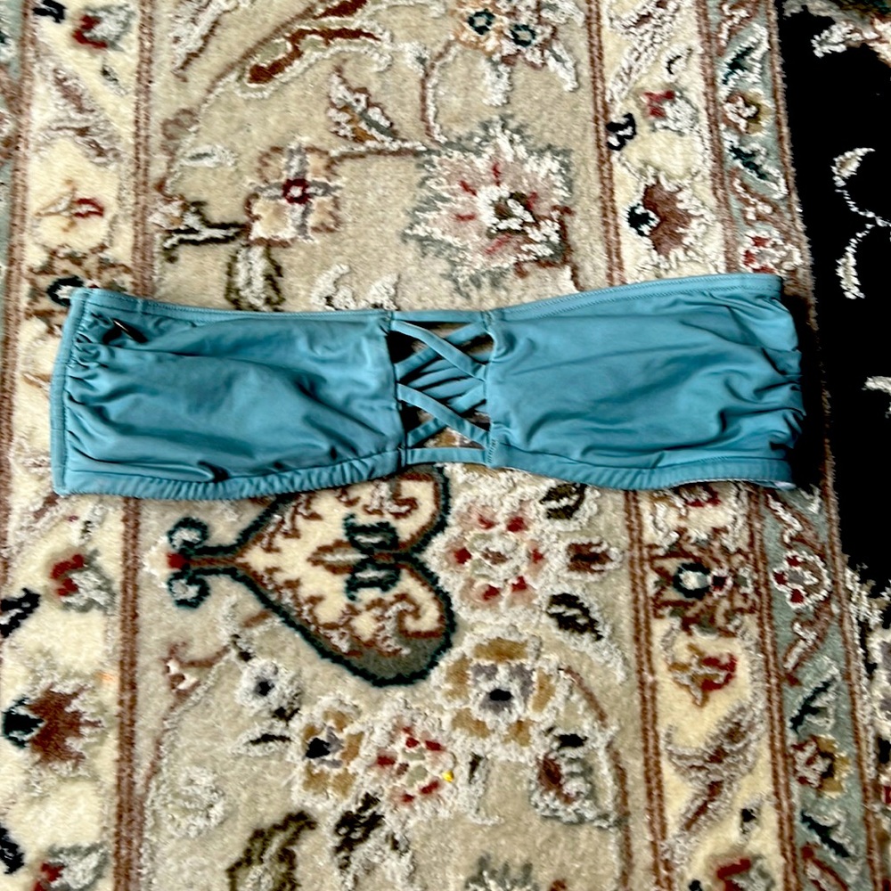 Light Blue Strapless Bikini Top
